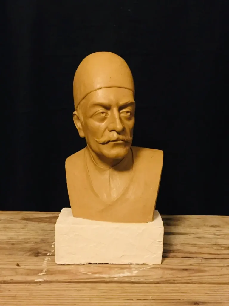 مجسمه سازی پرتره اثر استاد شورا ستاری 1
